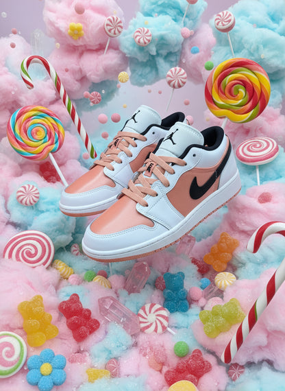 Jordan 1 Low White Light Madder Roots (GS)