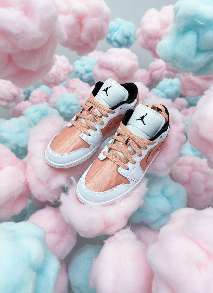 Jordan 1 Low White Light Madder Roots (GS)