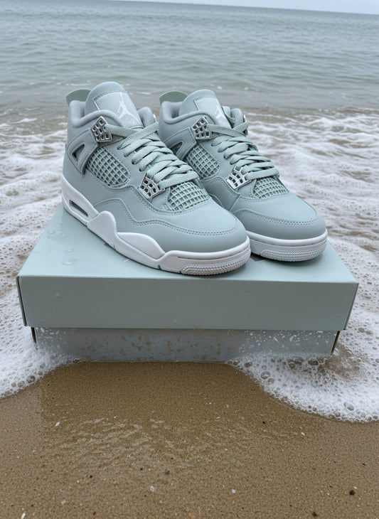 Jordan 4 Retro Seafoam Sail (Women's)